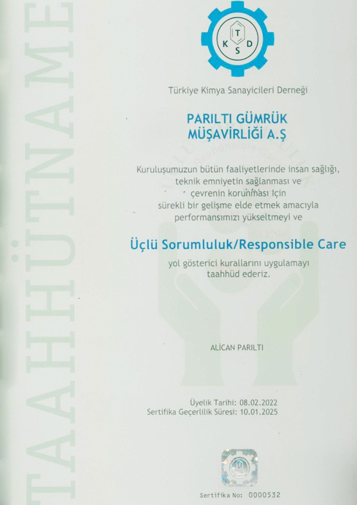 Parıltı Gümrük - Gümrük Müşavirliği Anonim Şirketi